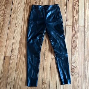 Top shop simili leather pants black new with tag